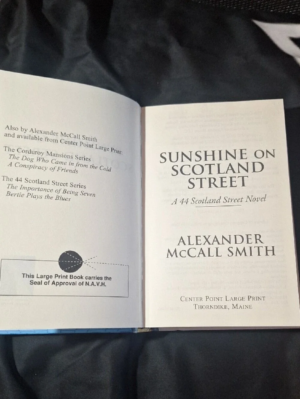 Sunshine on Scotland Street by Alexander McCall Smith - Blue Hardcover